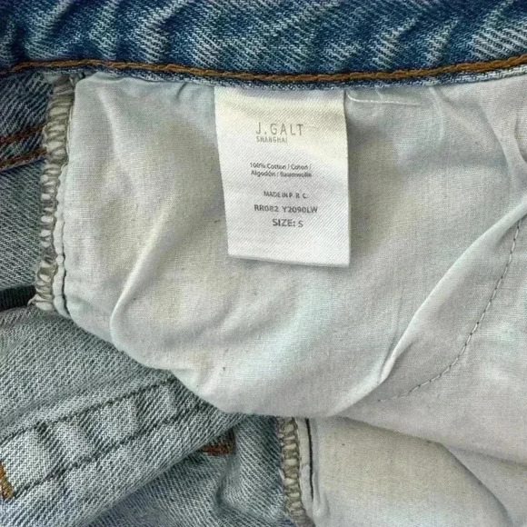 Women's John Galt Brandy Melville Denim Jeans Size Small High Rise Light Wash - Picture 8 of 11